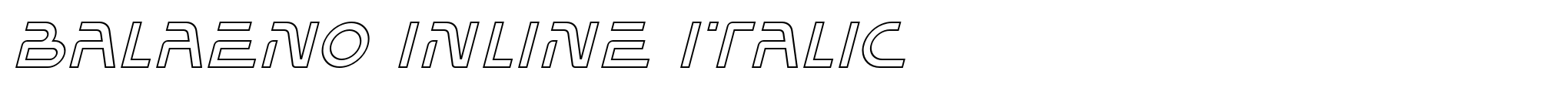 Balaeno Inline Italic image
